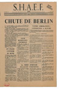 Französische Fassung des S.H.A.E.F. Flugblatts vom 3. Mai 1945