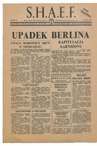 Polnische Fassung des S.H.A.E.F. Flugblatts vom 3. Mai 1945