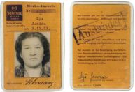 Pertrix-Werksausweis von Janina Łyś, Berlin 1944
